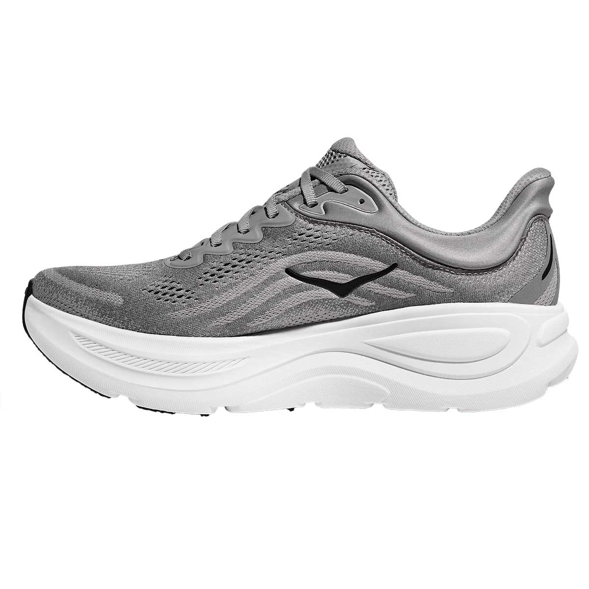 Hoka Bondi 9 Shoe Men's in Galactic Grey and Stellar Grey